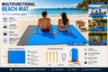 Palmora™ | Tapis de plage anti-sable imperméable